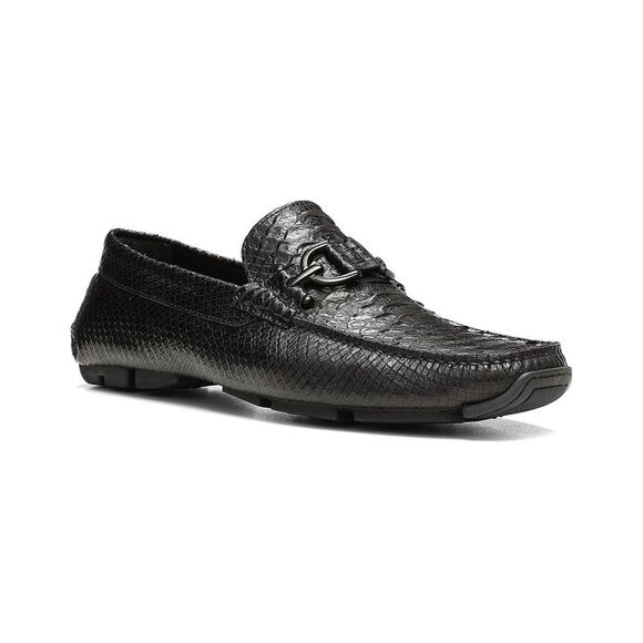 Donald Pliner Leather Driver, Black - Picture 1 of 4